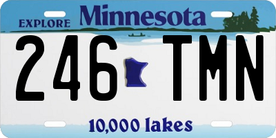MN license plate 246TMN