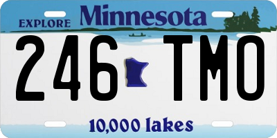 MN license plate 246TMO