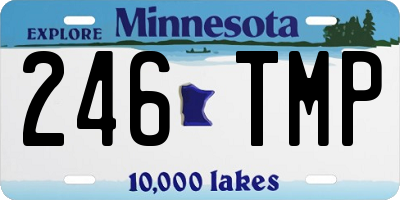 MN license plate 246TMP