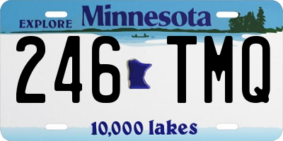 MN license plate 246TMQ