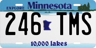 MN license plate 246TMS