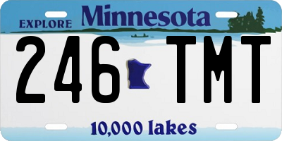 MN license plate 246TMT