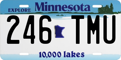 MN license plate 246TMU