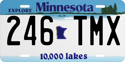 MN license plate 246TMX