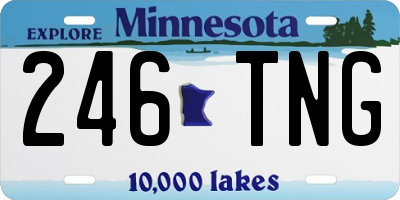 MN license plate 246TNG