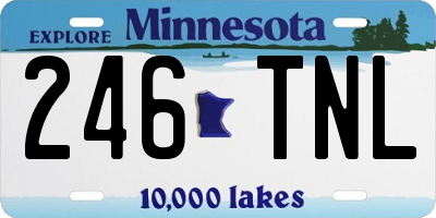 MN license plate 246TNL