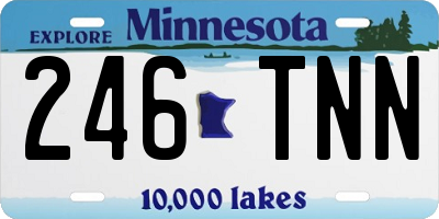 MN license plate 246TNN