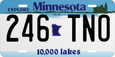 MN license plate 246TNO