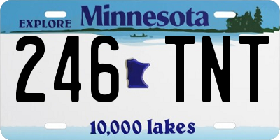 MN license plate 246TNT