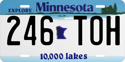MN license plate 246TOH