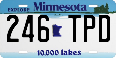MN license plate 246TPD
