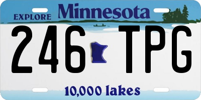 MN license plate 246TPG