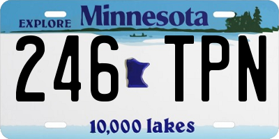 MN license plate 246TPN