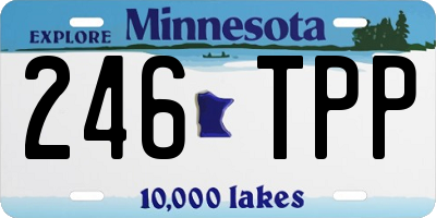 MN license plate 246TPP