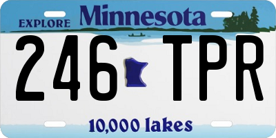 MN license plate 246TPR