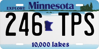 MN license plate 246TPS
