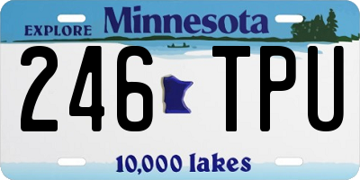 MN license plate 246TPU