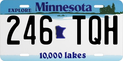 MN license plate 246TQH
