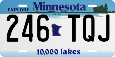 MN license plate 246TQJ