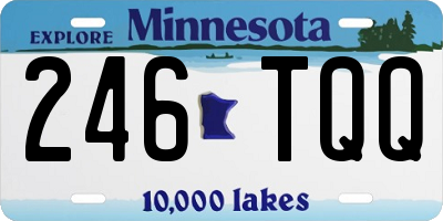 MN license plate 246TQQ