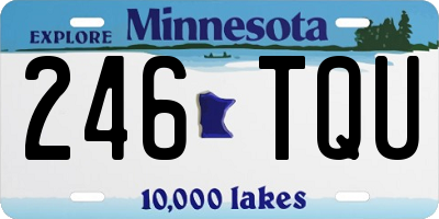 MN license plate 246TQU