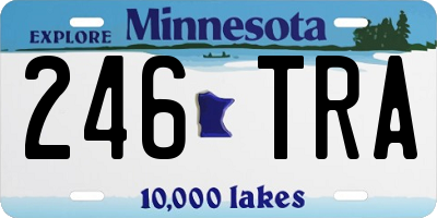 MN license plate 246TRA