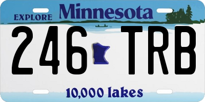 MN license plate 246TRB