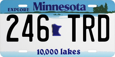 MN license plate 246TRD