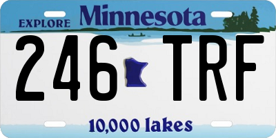 MN license plate 246TRF