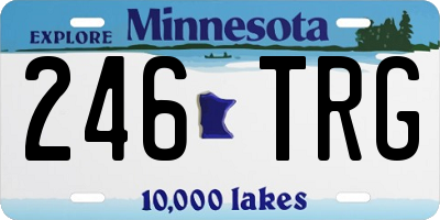 MN license plate 246TRG