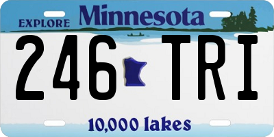 MN license plate 246TRI