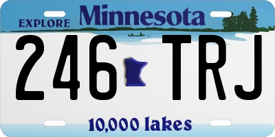 MN license plate 246TRJ