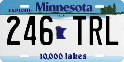 MN license plate 246TRL