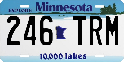 MN license plate 246TRM