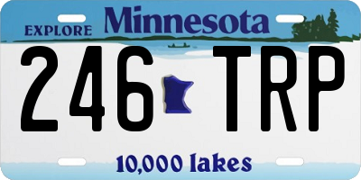 MN license plate 246TRP