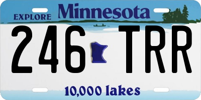 MN license plate 246TRR
