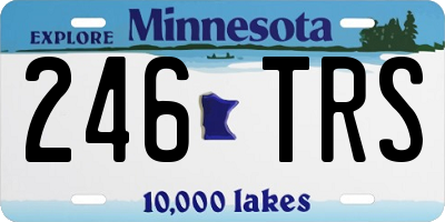 MN license plate 246TRS