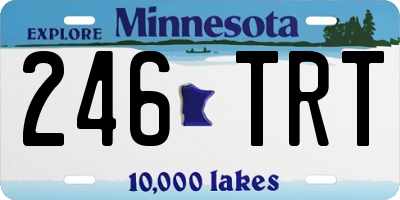 MN license plate 246TRT