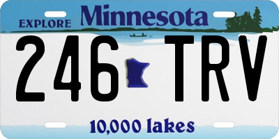 MN license plate 246TRV