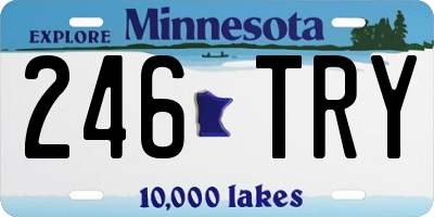MN license plate 246TRY