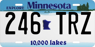MN license plate 246TRZ