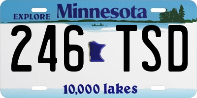 MN license plate 246TSD