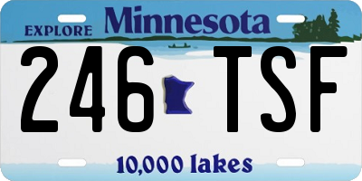 MN license plate 246TSF