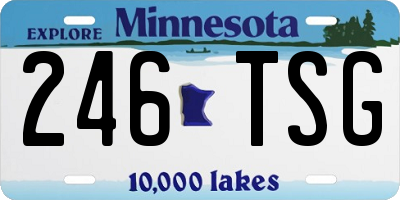 MN license plate 246TSG