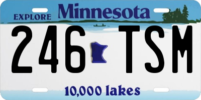 MN license plate 246TSM