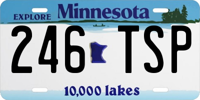 MN license plate 246TSP