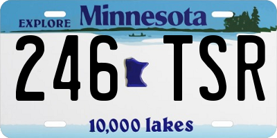 MN license plate 246TSR