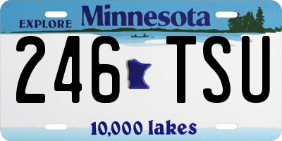 MN license plate 246TSU