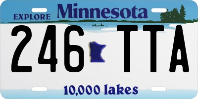 MN license plate 246TTA
