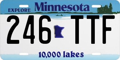 MN license plate 246TTF